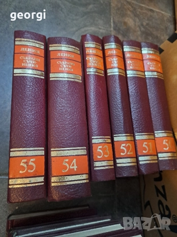 луксозни книги с твърди корици 55 тома избрани съчинения Ленин , снимка 11 - Художествена литература - 52702372
