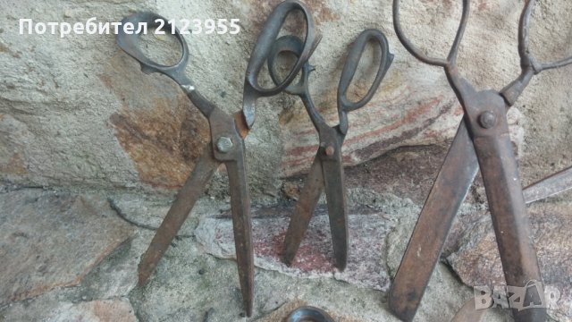 Стари ножици, снимка 3 - Антикварни и старинни предмети - 32042801