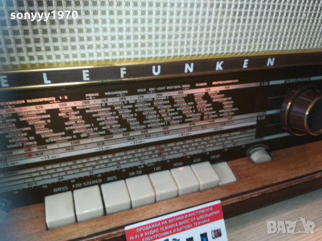 *Telefunken лампов-внос швеицария 0402210814, снимка 5 - Ресийвъри, усилватели, смесителни пултове - 31675243