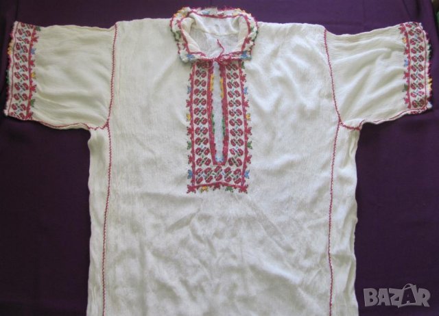 19 век Женска Риза Ръчна Бродерия Кенар, снимка 5 - Антикварни и старинни предмети - 36590606
