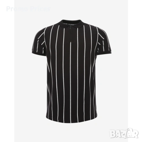 Promo Liverpool LFC Ливърпул Мъжка черна поло тениска YNWA S