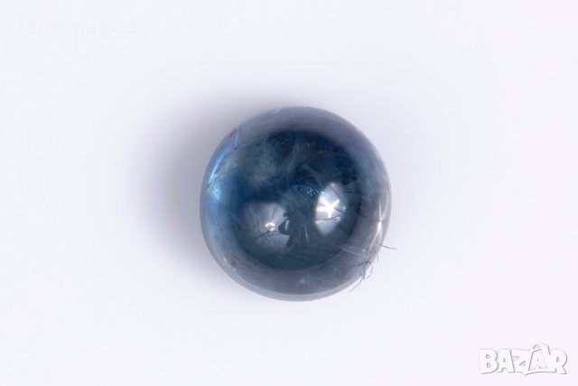 Син сапфир 0.72ct 4.3mm кръгъл кабошон #4