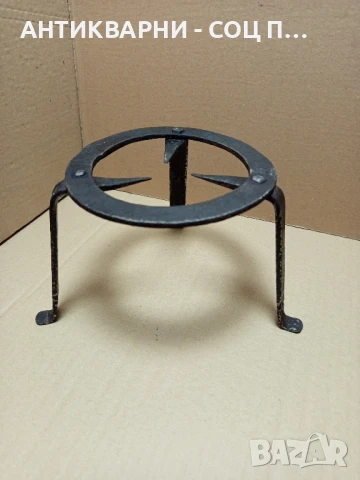 Соц Стар Ръчно Кован Саджек Пиростия За Огнище Номер 7., снимка 2 - Антикварни и старинни предмети - 51044922