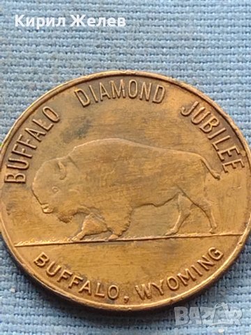 Сувенирна монета BUFFALO - WYOMING рядка за КОЛЕКЦИОНЕРИ 38087, снимка 6 - Нумизматика и бонистика - 42739351