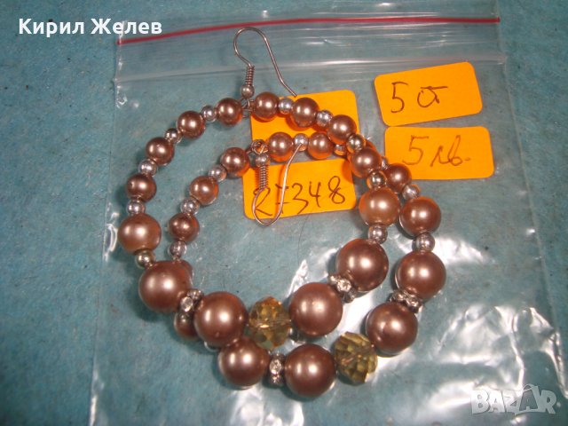 ПЕРЛЕН ТИП КРАСИВИ КЛАСИЧЕСКИ АРТ МОДЕЛ ОБЕЦИ 27348, снимка 2 - Обеци - 35100910