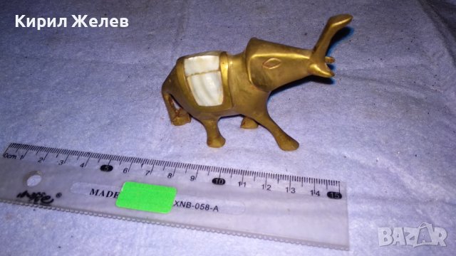 СИМПАТИЧНО КЪСМЕТЛИЙСКО БРОНЗОВО СЛОНЧЕ със СЕДЕФЕНА ИНКРУСТАЦИЯ ФИГУРА СТАТУЕТКА за ИНТЕРИОР 34171 , снимка 3 - Декорация за дома - 38892687