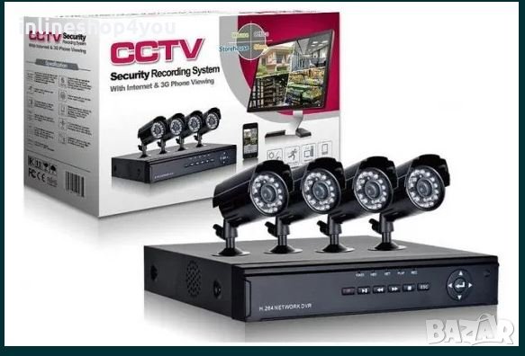 Промо Dvr + 4 или 8 камери - "KIT" Комплект за видеонаблюдение, снимка 1 - Комплекти за видеонаблюдение - 31723380