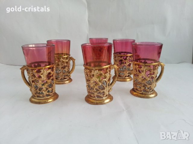 Чаши за ракия италия, снимка 5 - Антикварни и старинни предмети - 33818275