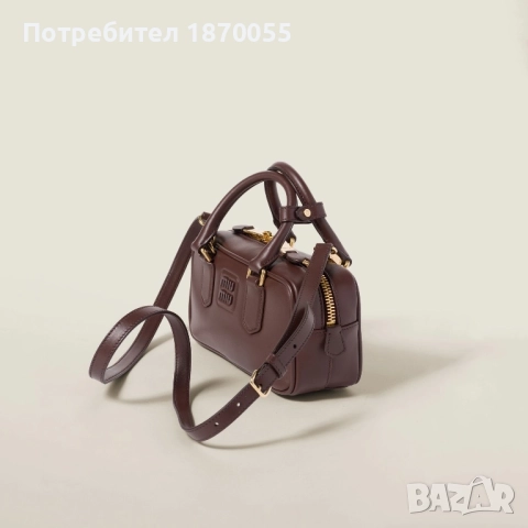 Оригинална кожена чанта Miu Miu Arcadie