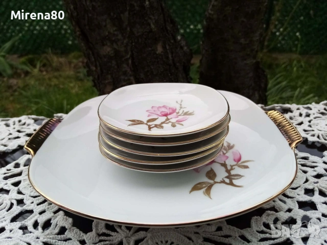 * Alboth & Kaiser Bavaria * - винтидж сервиз за десерт !, снимка 2 - Антикварни и старинни предмети - 54087623