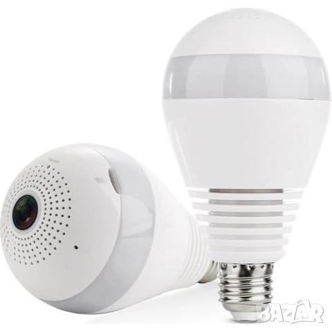 Скрита камера , охранителна камера и електрическа крушка – wi-fi, снимка 2 - Камери - 52033995