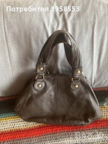 Дамска чанта оригинална Зара Zara естествена кожа 