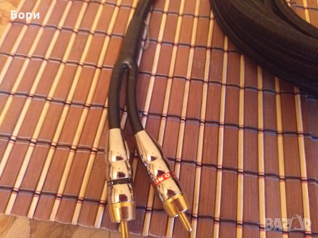 GOLD RCA PLUG 4м Оригинален немски кабел с позлатени накрайници, снимка 4 - Ресийвъри, усилватели, смесителни пултове - 29165292