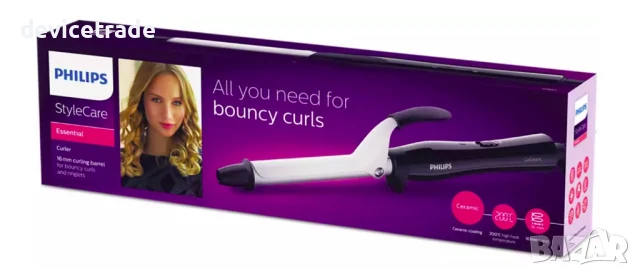 Маша за коса Philips StyleCare Essential BHB862/00, Керамично покритие, снимка 3 - Преси за коса - 50624262
