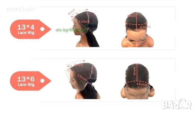 80 см Дантелена черна права перука от висококачествен синтетичен косъм, снимка 8 - Аксесоари за коса - 52231498