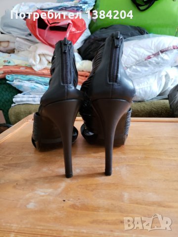 ZARA сандали с висок ток, снимка 3 - Дамски елегантни обувки - 29151294