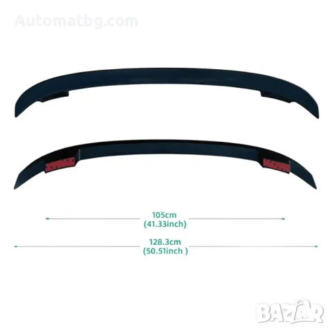 Спойлер за багажник Automat, PG306, Черен, 128см , снимка 2 - Аксесоари и консумативи - 49110142