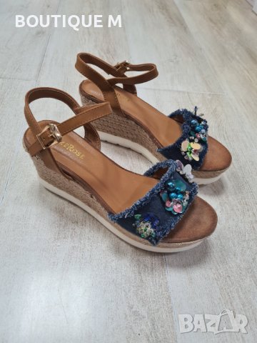 38н. Нови сандали на платформа-Dame Rose, снимка 1 - Дамски обувки на ток - 36956873