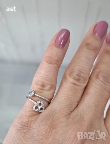 Сребърен пръстен за кутре, снимка 5 - Пръстени - 53944420