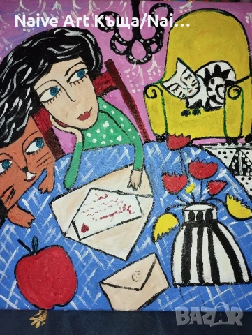 Картина платно маслени акрилни бои размер 42/ 42