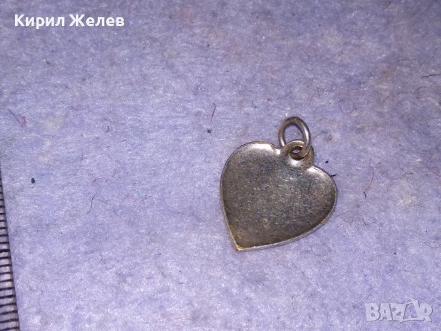 Ich hab Dich lieb! ОБИЧАМ ТЕ! Старинен СРЕБЪРЕН МЕДАЛЬОН СЪРЧИЦЕ Германия СРЕБРО Висока ПРОБА 25327, снимка 7 - Антикварни и старинни предмети - 39226342