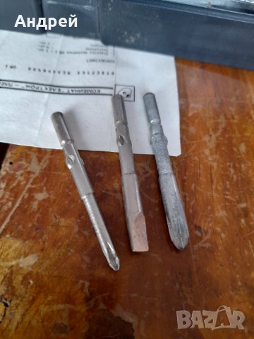 Стара механична отвертка #3, снимка 4 - Антикварни и старинни предмети - 39699451