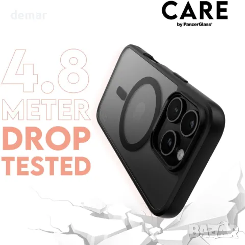 CARE BY PANZERGLASS® 3-в-1 пакет за защита за Apple iPhone 16 Pro, снимка 4 - Калъфи, кейсове - 48826352