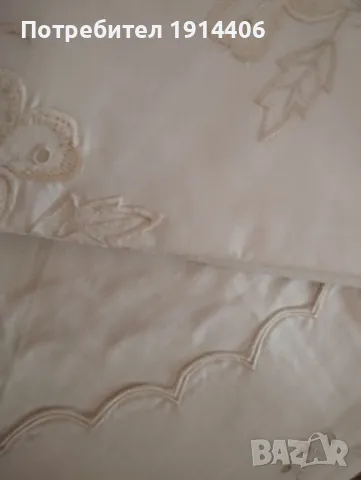 Спален комплект с бродерия - 2 бр., снимка 7 - Спално бельо - 48867072