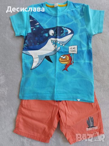 Комплекти за момче тениски и къси панталони размер 4-6 години, снимка 3 - Детски комплекти - 40631076