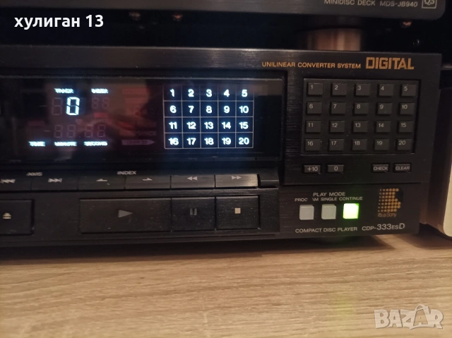 Продавам СД плеар Sony CDP-333esD, снимка 5 - Аудиосистеми - 54357831