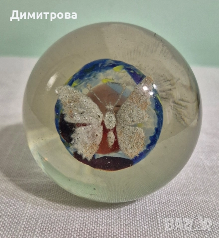 Български стъклени преспапиета от соца , снимка 13 - Колекции - 52686114