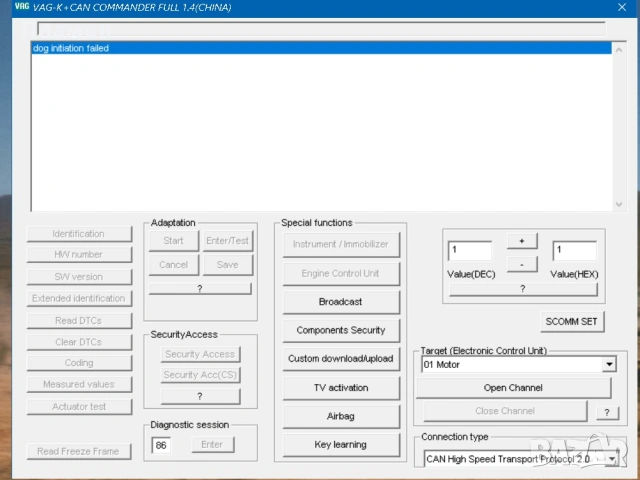 Кабел за активиране на спец. функции и корекция на километраж VAG K+CAN Commander за Ауди/VW/Шкода, снимка 9 - Аксесоари и консумативи - 54072268