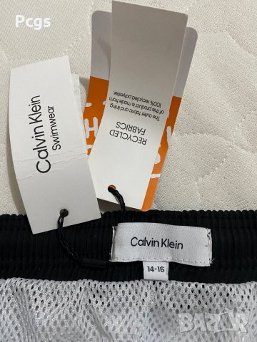 Оригинални чисто нови шорти / бански за плуване Calvin Klein бяло и черно, снимка 4 - Бански - 39666021