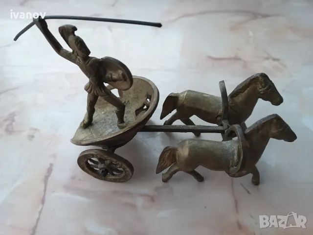 Бронзова колесница, снимка 8 - Колекции - 48116752