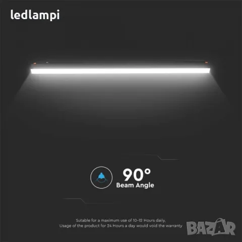 LED SMART Магнитен Линеен Осветител 20W 3в1 48V, снимка 3 - Лампи за таван - 49433396