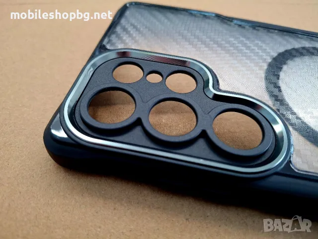 Samsung Galaxy S25 Ultra гръб MagSafe удароустойчив CARBON , снимка 3 - Калъфи, кейсове - 50398604