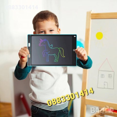 Детски цветен LCD таблет за рисуване С писалка, снимка 5 - Образователни игри - 38518280