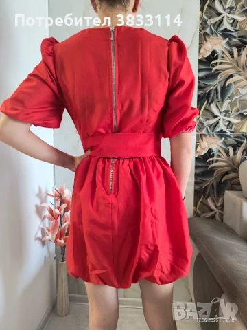 Разпродажба -  розова рокля с колан, снимка 4 - Рокли - 45387971