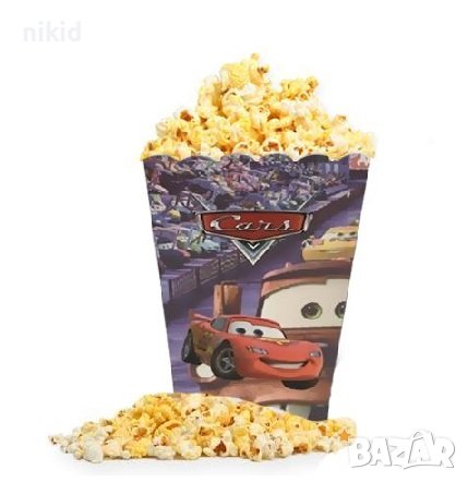 Макуин маккуин McQueen cars колите Парти кутия за дребни лакомства пуканки и др, снимка 2 - Кутии за храна - 40352645