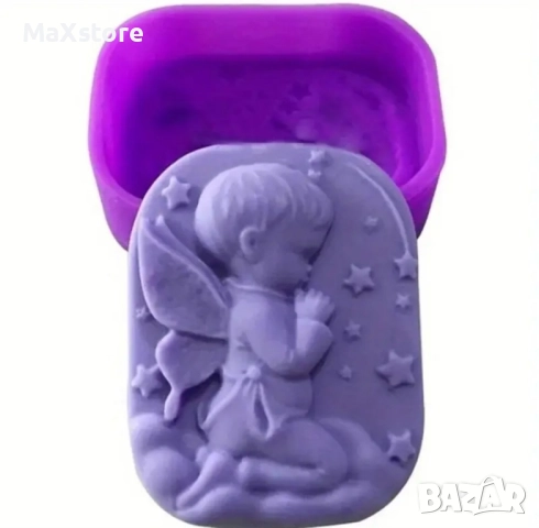  Ангел Силиконов молд форма за гипс сапун смола фондан за декорация , снимка 3 - Форми - 52060475