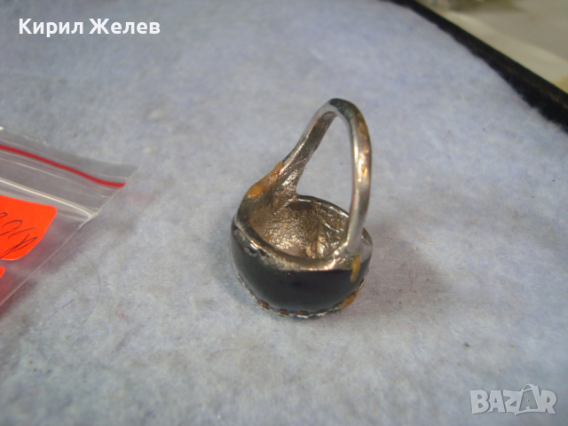 КРАСИВ ЕМАЙЛИРАН СКЪПОЦЕНЕН АРТ НУВО ПРЪСТЕН с ЦИРКОНИ НИКЕЛИРАН 26619, снимка 7 - Пръстени - 36393675