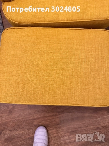 Кресло и табуретка Strandmon, снимка 8 - Дивани и мека мебел - 52484769