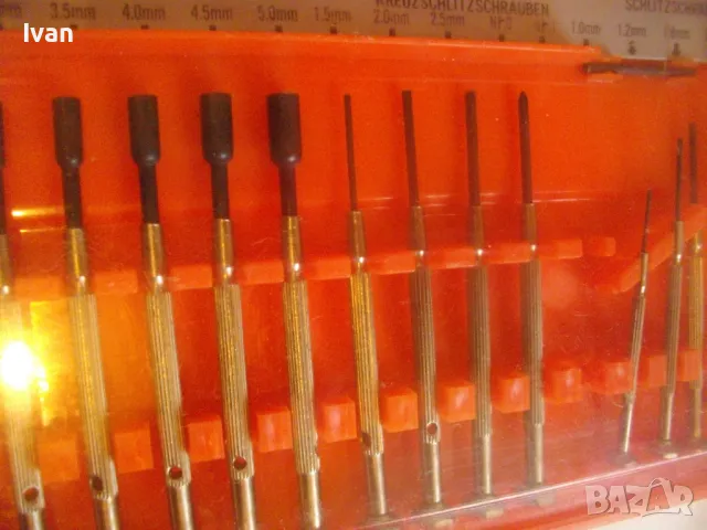 КОМПЛЕКТ 21 бр. НОВИ МИКРО МИНИ РЪЧНИ ОТВЕРТКИ И КЛЮЧОВЕ СПЕЦИАЛИЗИРАНИ ЗА МИКРОЕЛЕКТРОНИКА НЕМСКИ, снимка 6 - Други инструменти - 48603899