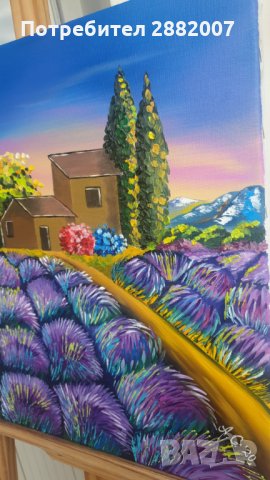 Маслена картина върху платно с дървена подрамка , снимка 2 - Картини - 30843273