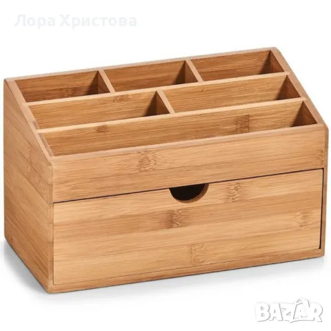 Стилен и практичен бамбуков органайзер, снимка 4 - Етажерки - 49105139
