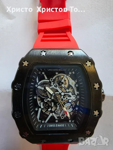 Мъжки луксозен кварцов часовник Richard Mille 24 месеца гаранция