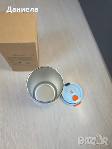 Термо чаша метална 0.355 л. TUPPERWARE , снимка 4 - Термо продукти (термоси, термочаши) - 56351555