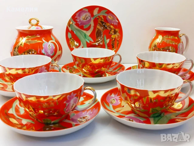 Руски порцелан , снимка 9 - Чаши - 51006773