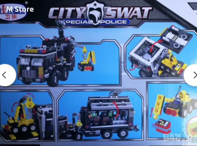 Kонструктора Police Station SWAT - 842 части, снимка 2 - Конструктори - 48114757