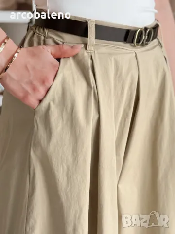 Дамска пола-панталон с колан FLOWES, 4цвята , снимка 13 - Панталони - 49611628